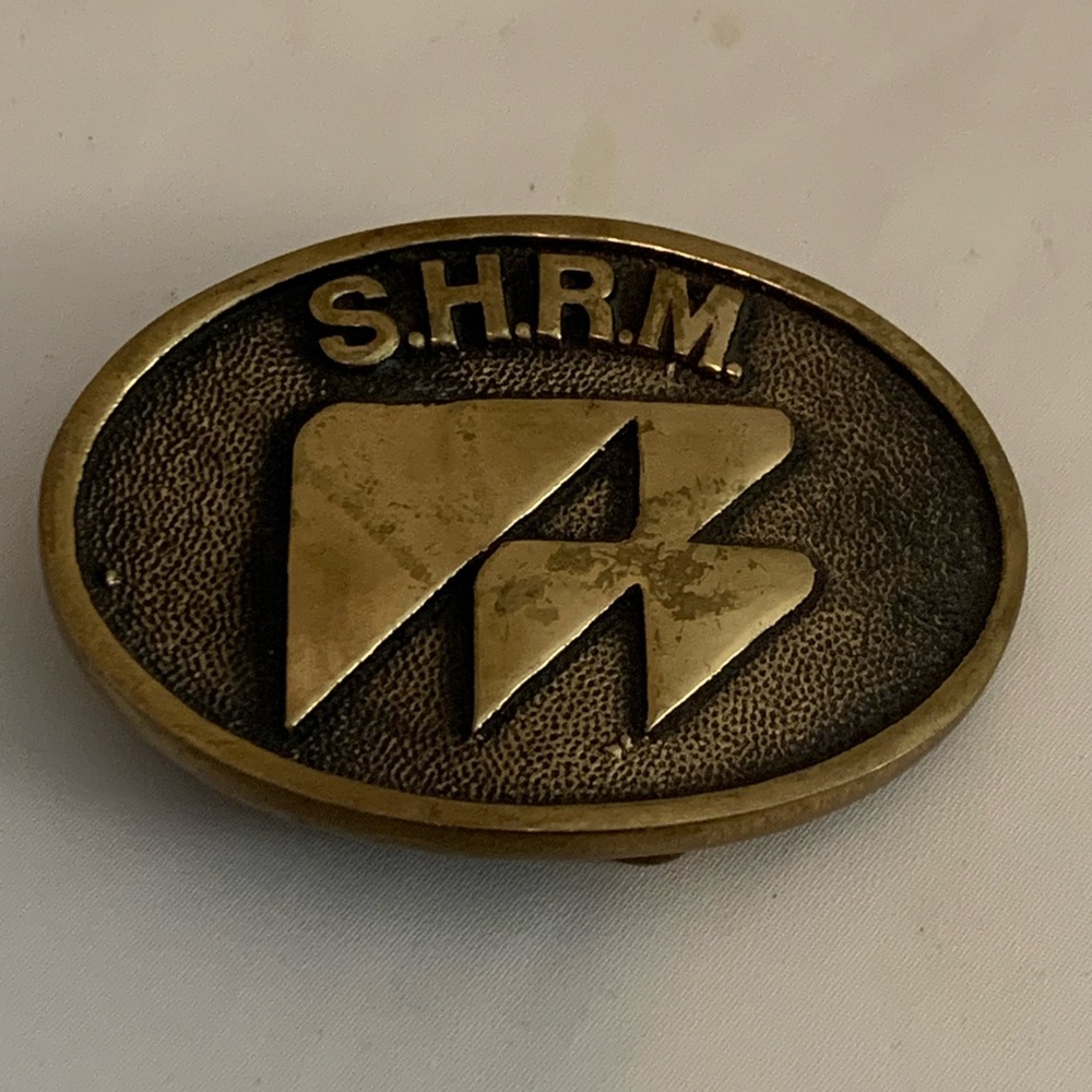 1978 SHRM Brass Belt Buckle